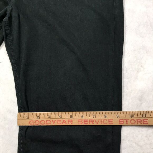 PAIGE Normandie Jean Men 33(34x33) Green Stretch Denim Dark Academia USA Made - Picture 8 of 15